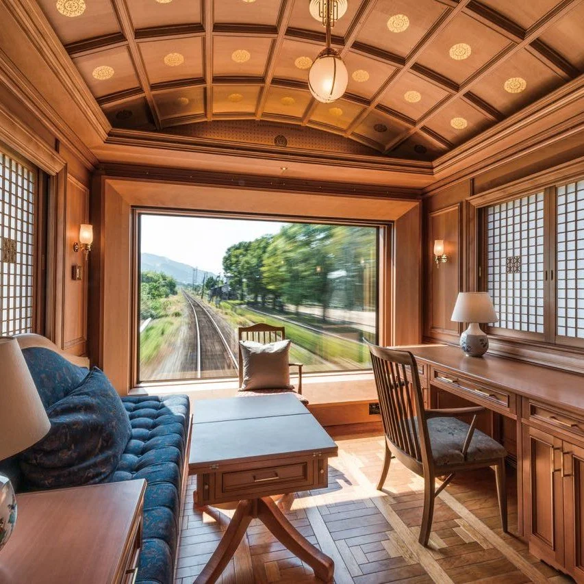 Experience the epitome of luxury train travel on the Seven Stars. 🚂✨

An exclusive and highly sought-after journey, this iconic Japanese train offers an unforgettable adventure through the breathtaking landscapes of Kyushu. With its impeccable servi