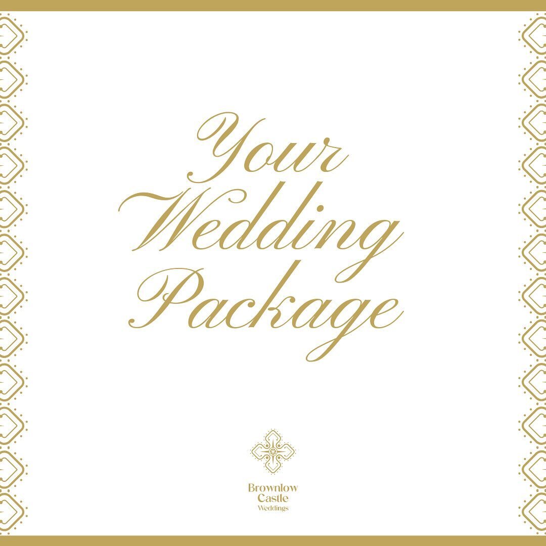 At Brownlow Castle we offer our couples a choice of 2 wedding packages to ensure your very special day is exactly how you&rsquo;ve envisioned it 🥰

Our 1️⃣ package allows you the flexibility to choose your own vendors and suppliers, giving you more 