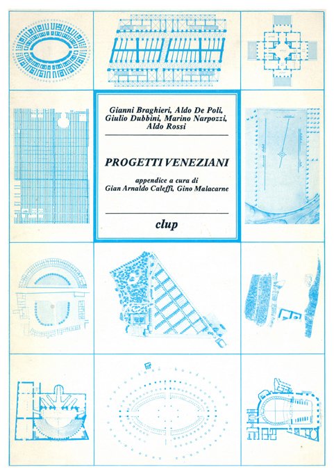 1985 - Progetti Veneziani, Gianni Braghieri, Aldo De Poli, Giulio Dubbini, Marino Narpozzi, Aldo Rossi, Edizioni CLUP pag.1-2-3, Edificio a Torre sul Lungomare di Taranto"