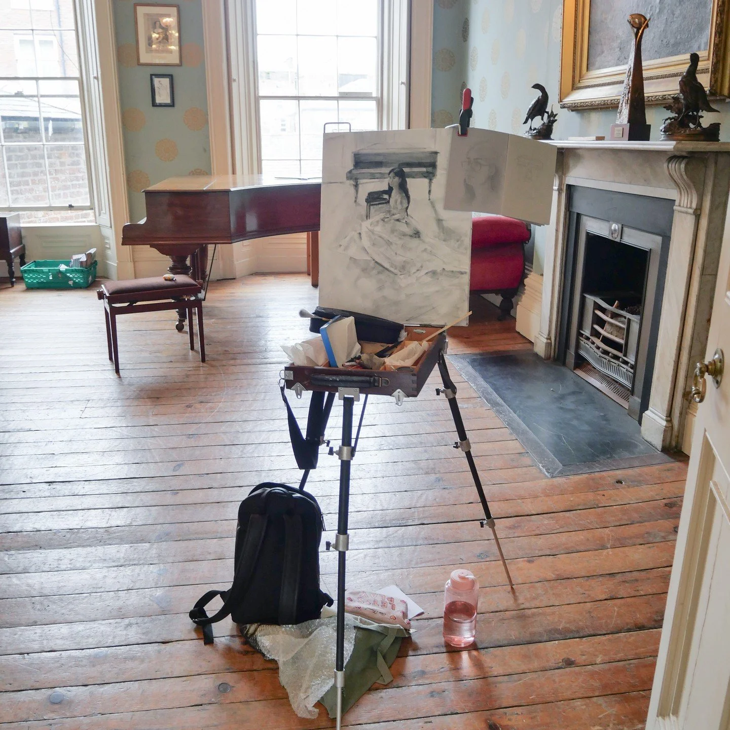 I will be painting / live demoing a colour study for the composition I have been working on in the @peoplesmuseumlk today from 11 as part of heritage week ✨ do come by for a wee chat and a gander through this gorgeous building ❤️