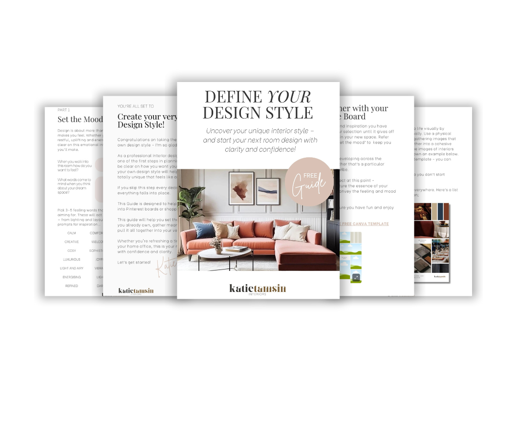 Sneak peek inside the Define your Design Style guide by Katie Tamsin Interiors