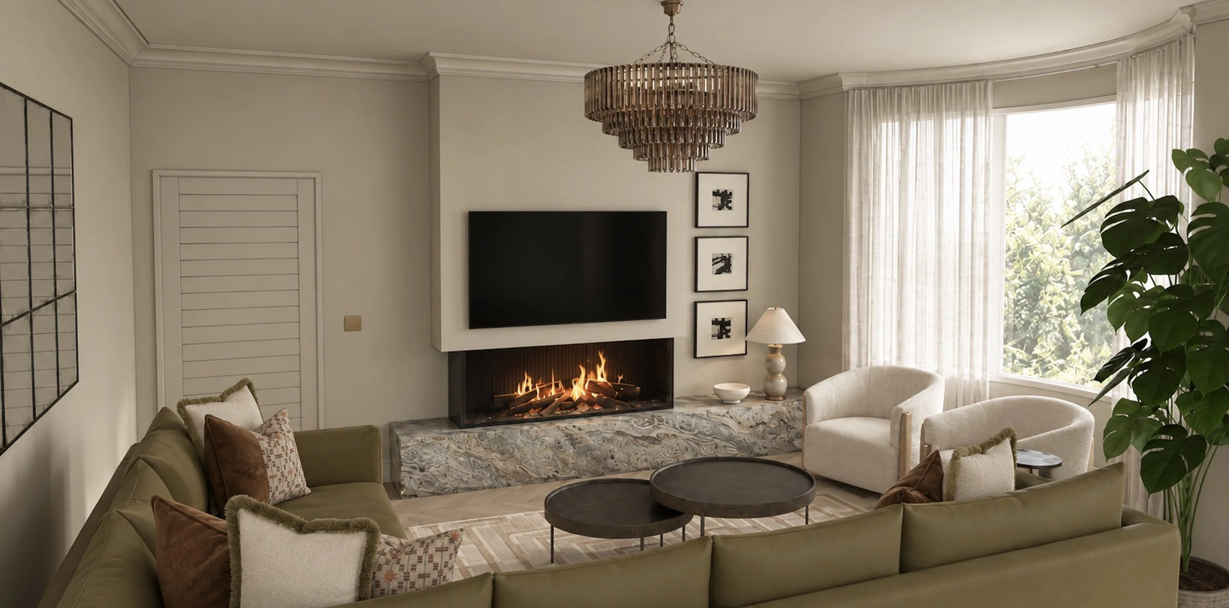 Living Room Design Concept by Katie Tamsin Interiors