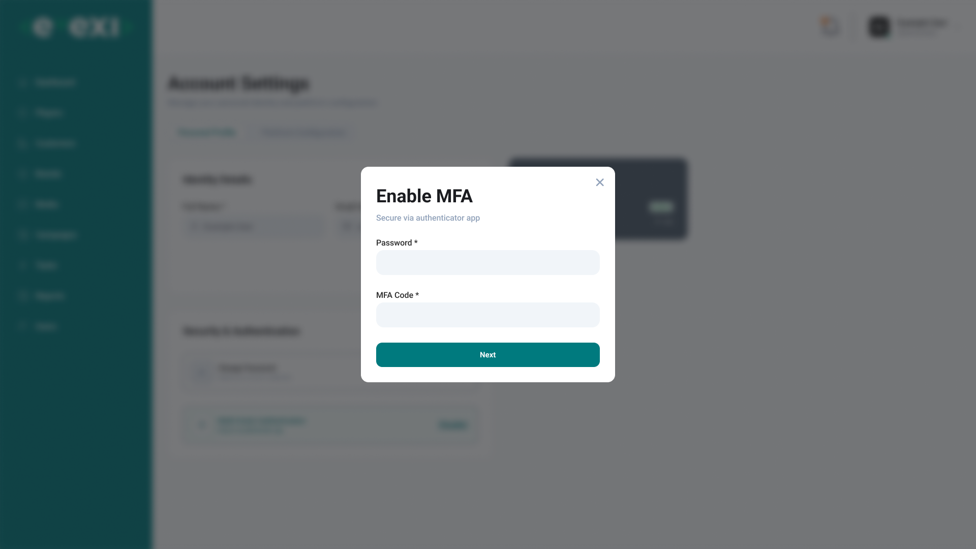Account Settings - Personal Profile - Enable MFA (Step 2).png