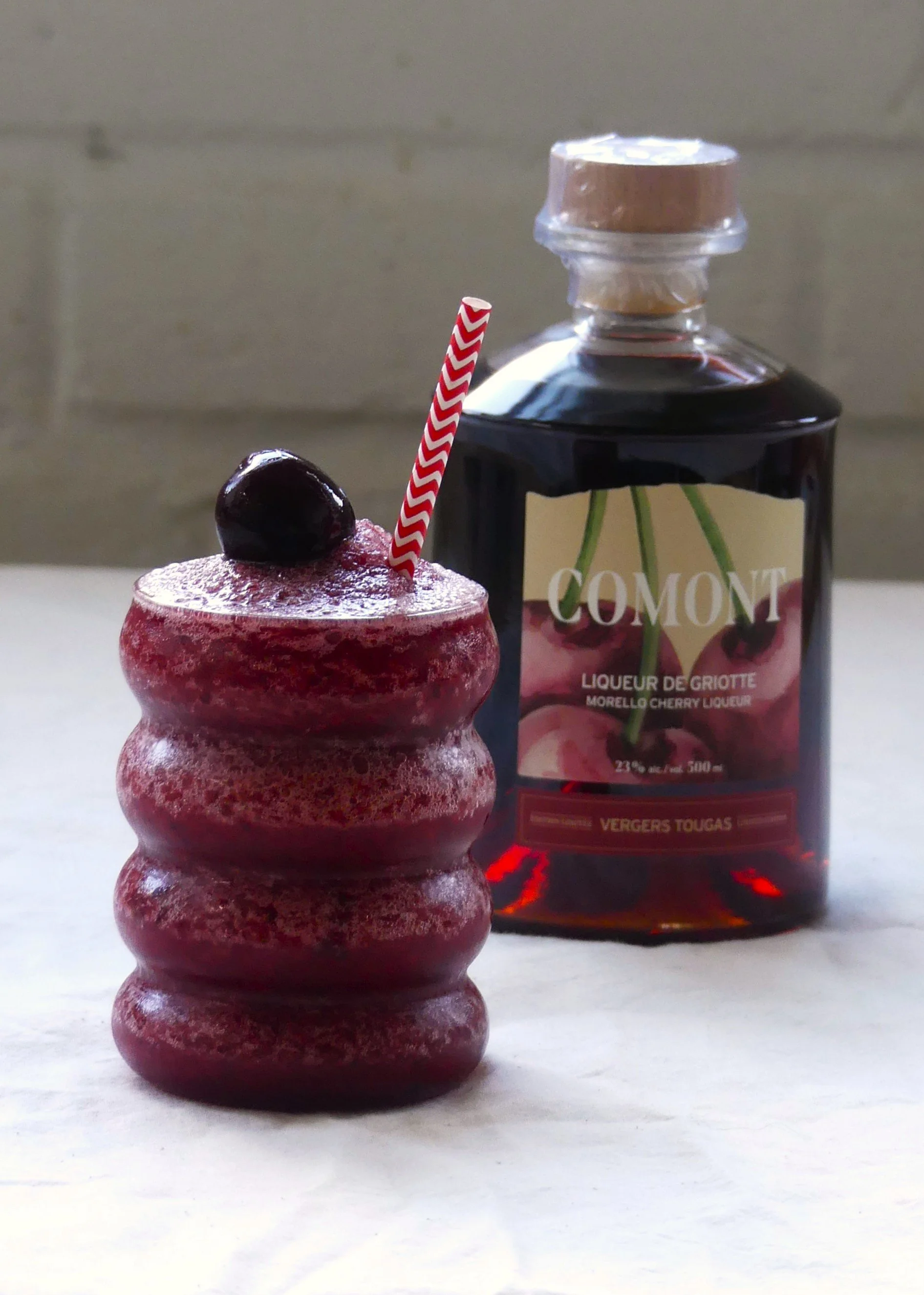 Slush à la cerise griotte québécoise