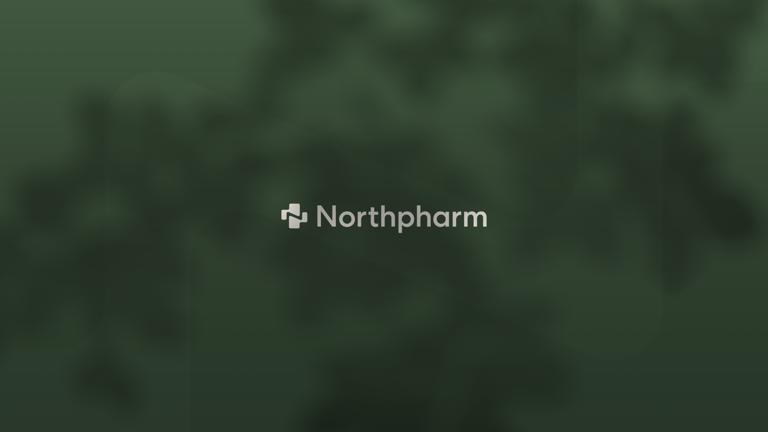 Blurry green background with the Northpharm logo and name in the center.