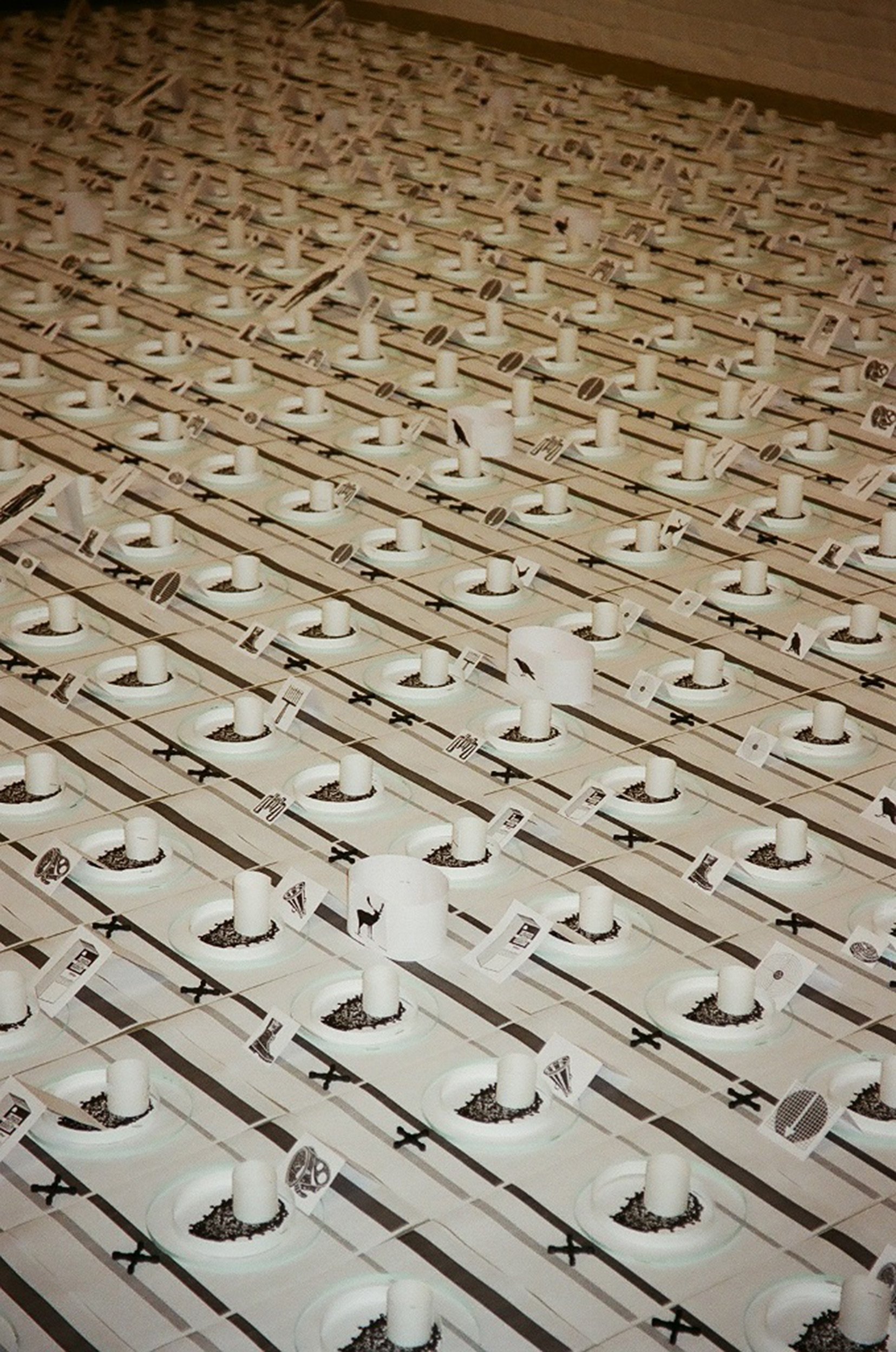 Observatory, 1999, dimensions variable, print on paper, plastic, detail