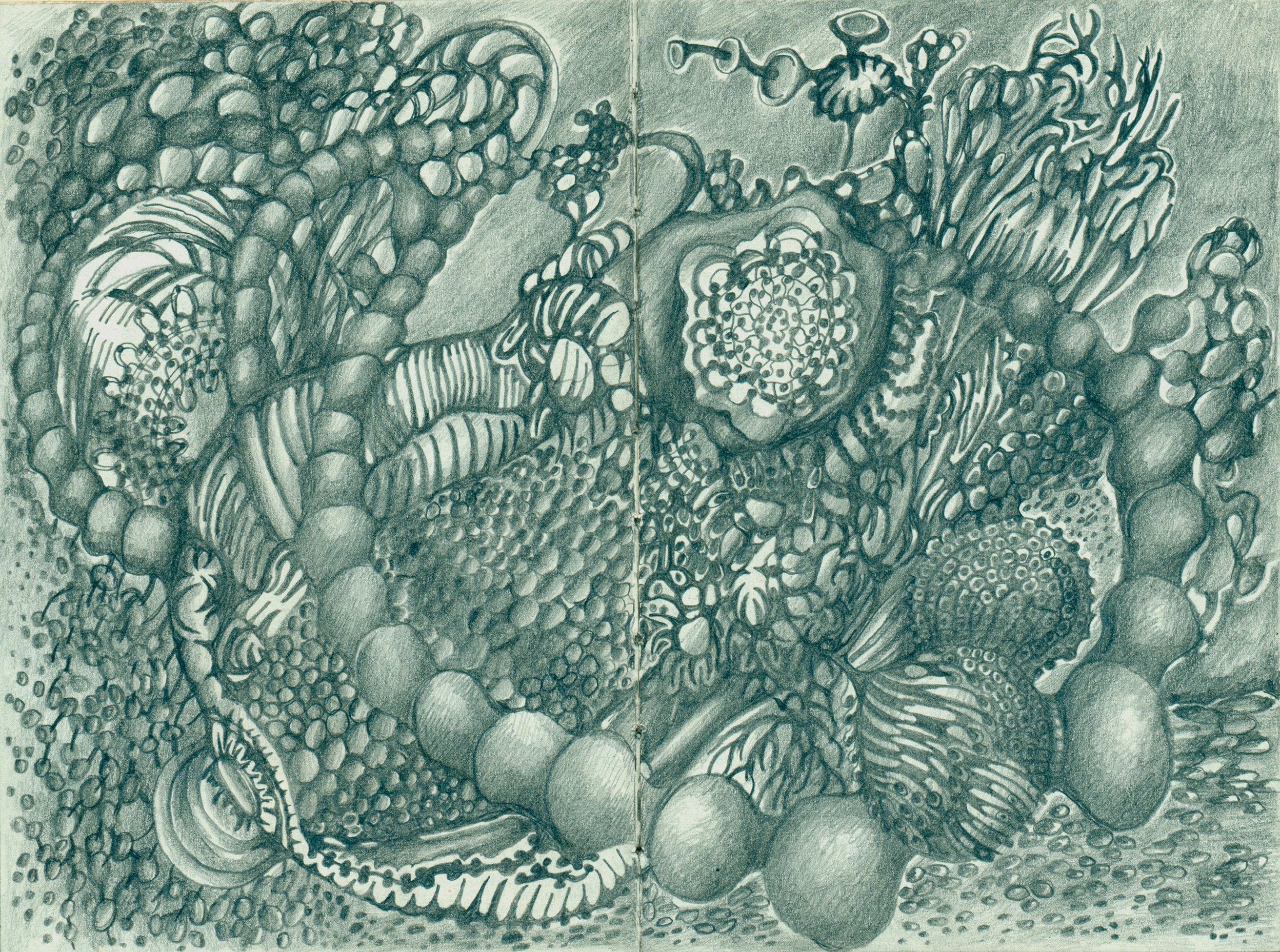 Portable tapes, 15 x 21 cm, sketchbook, pencil drawing