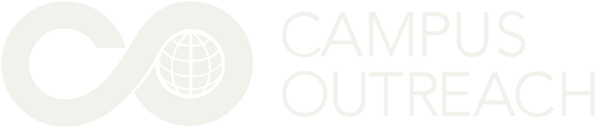 Logo featuring an infinity symbol intertwined with a globe, and the words 'CAMPUS OUTREACH'.