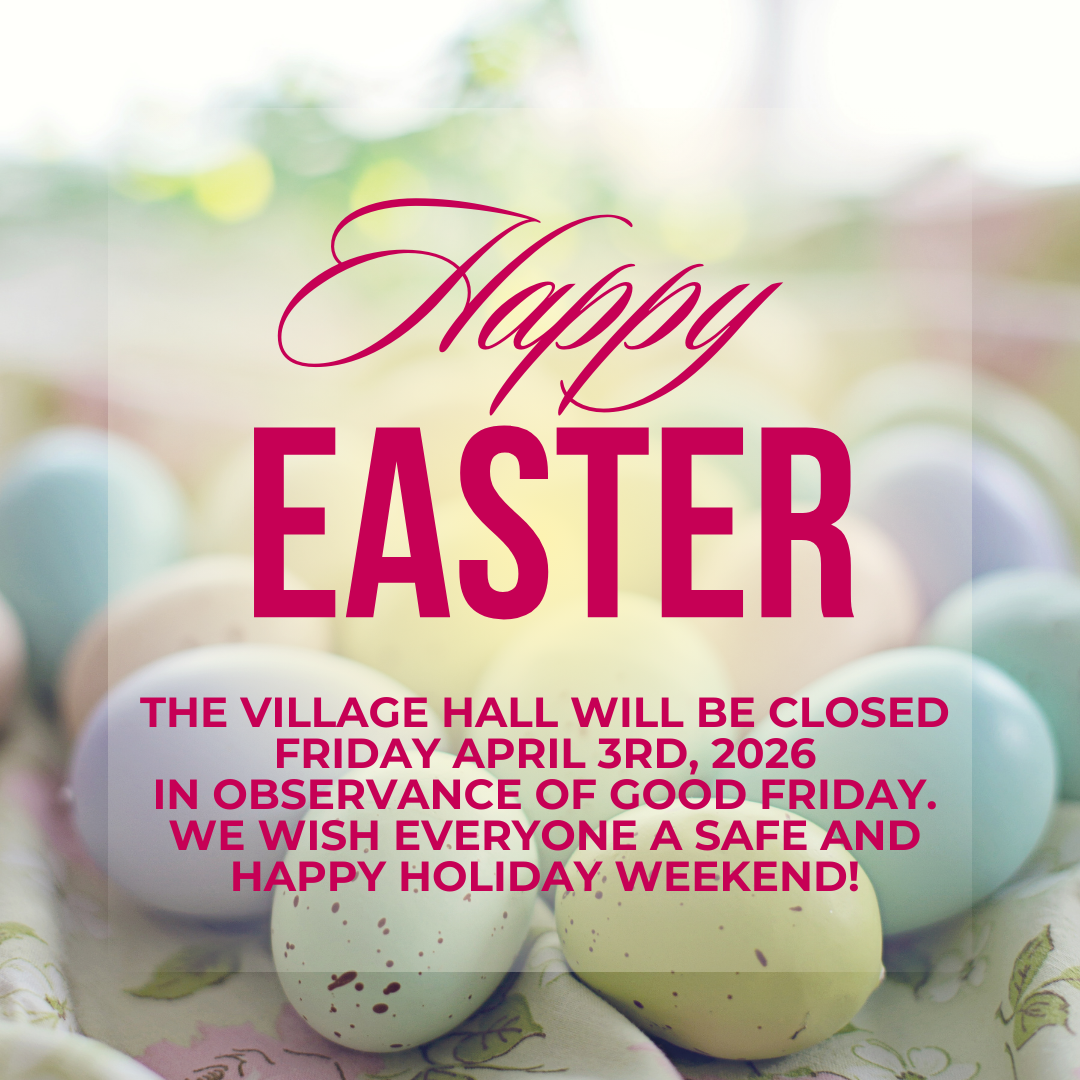 Village Hall Closed (4.03.26) for Good Friday
