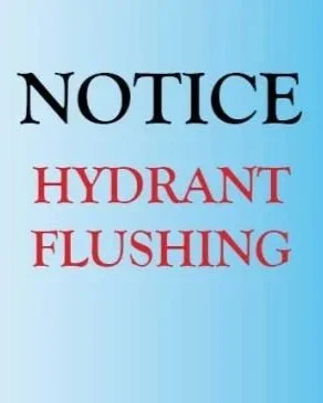 Hydrant Flushing 4/27/2026-5/01/2026