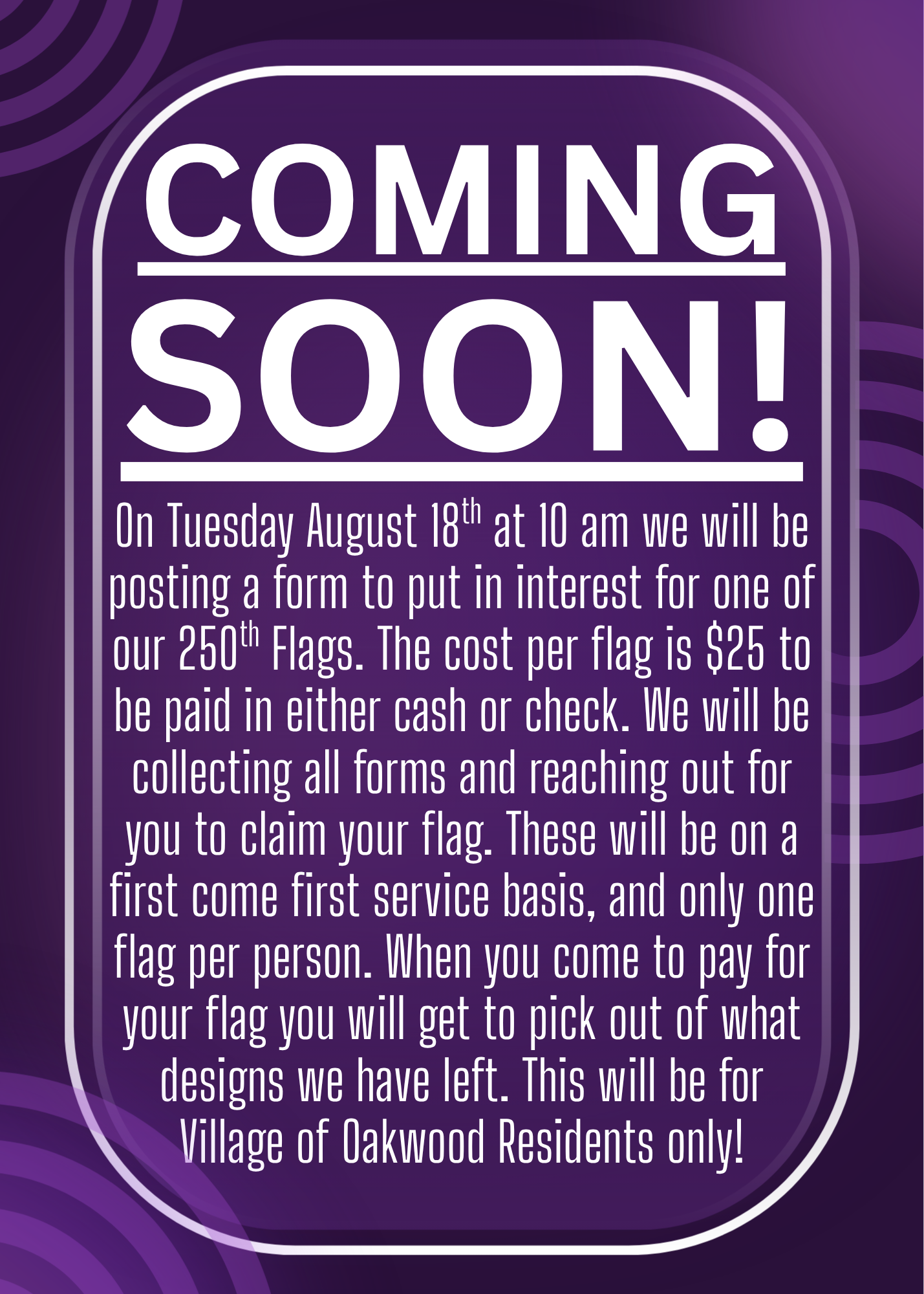 Coming Soon-Link for 250th Flag!