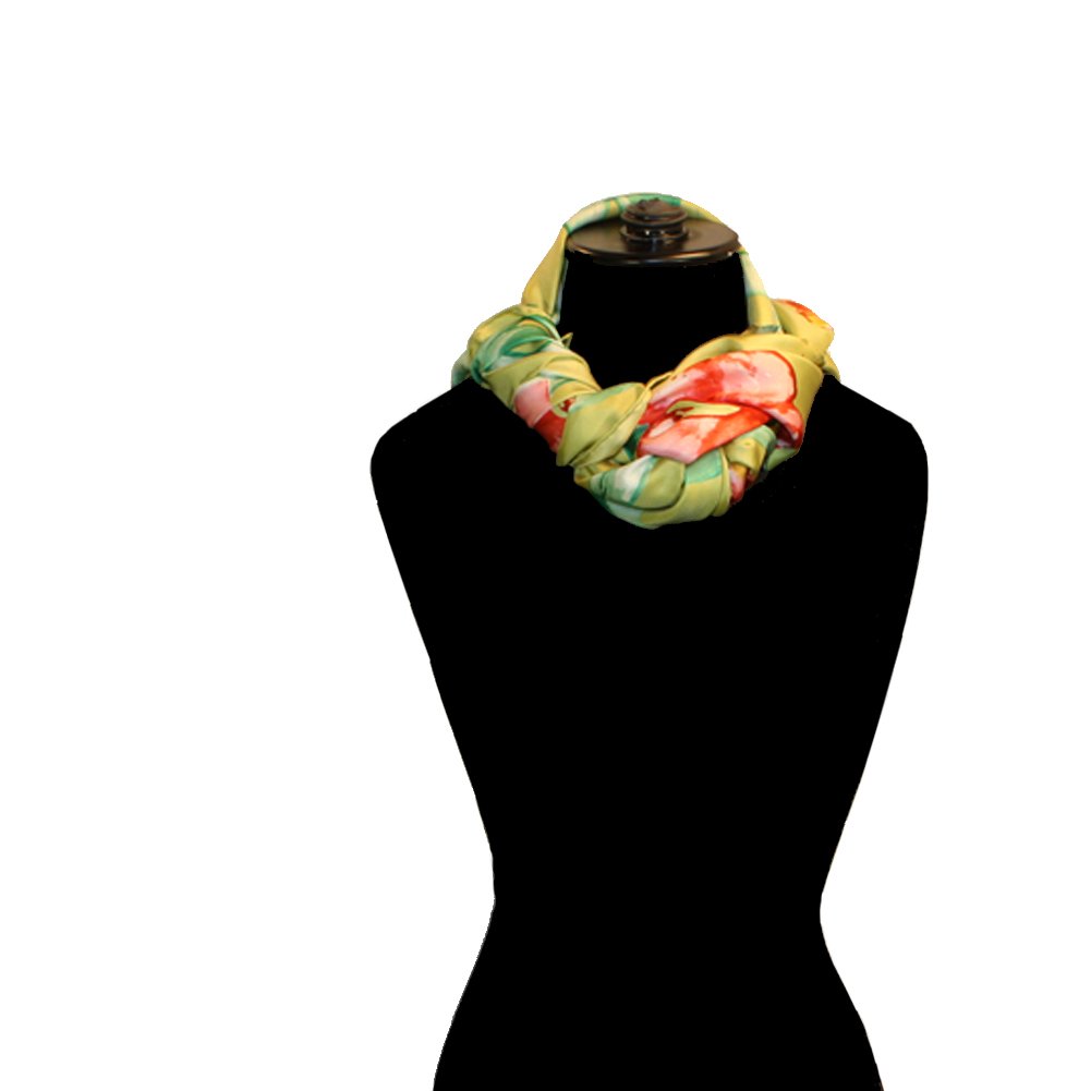 GAIL TOMA Amaryllis Scarf Worn as a Collar.jpg