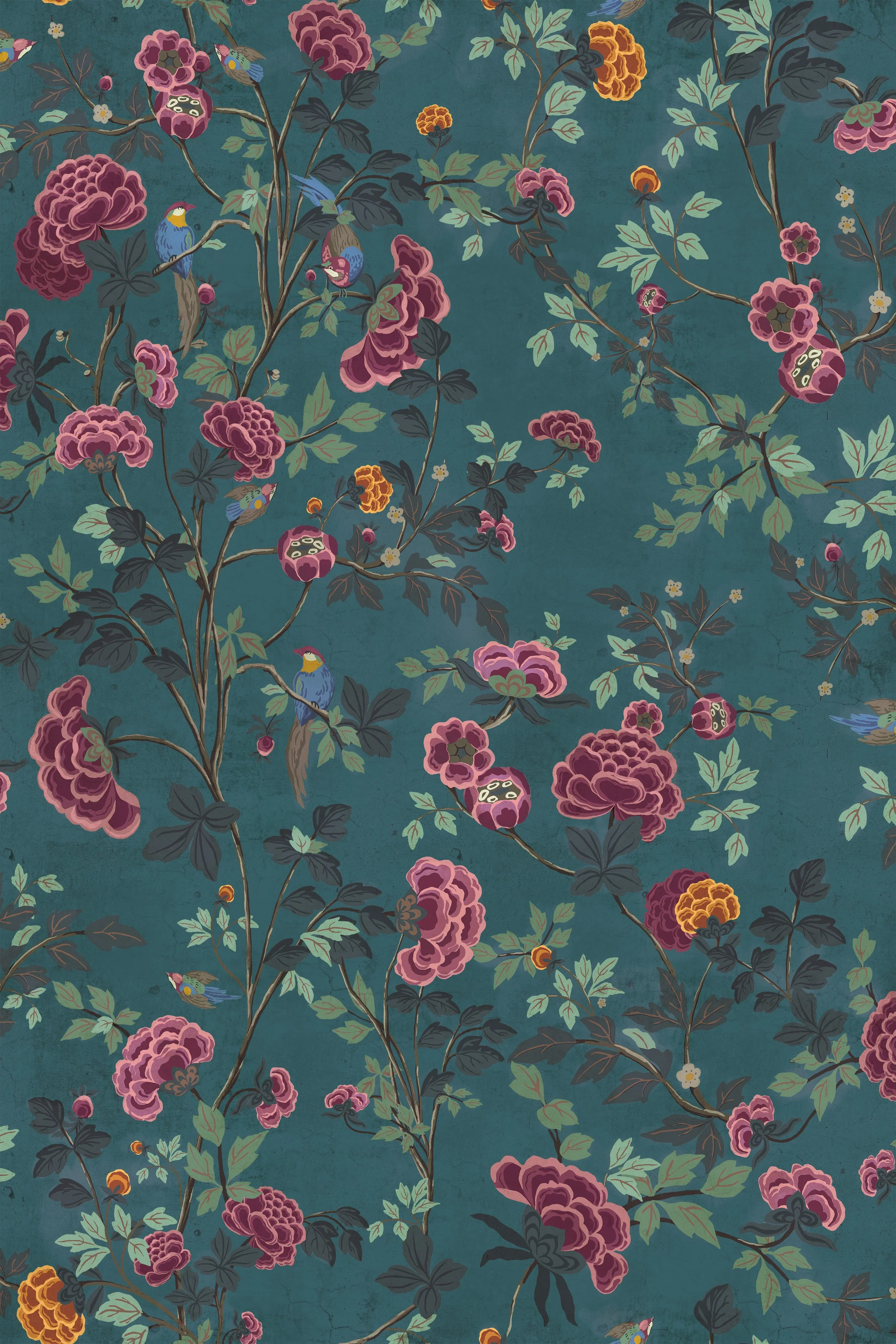 1 ODASTUDIO BLUEBIRD OF PARADISE carta da zucchero odastudio.jpg