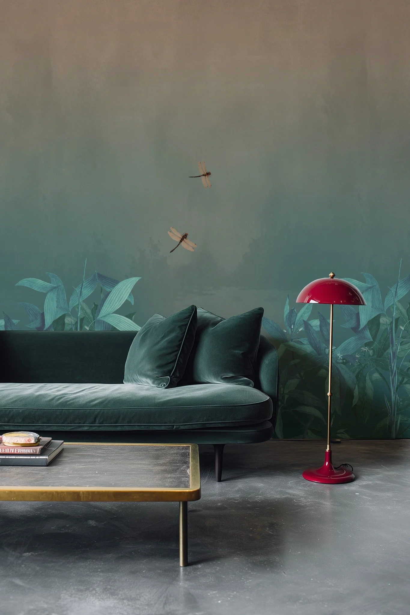 PELT
Dragonflies glide through quiet leaves.
Pelt is a hand-painted wallpaper where delicate dragonflies hover gracefully among slender, whispering plants. With minimalist elegance and subtle movement, the design captures the serene poetry of nature,