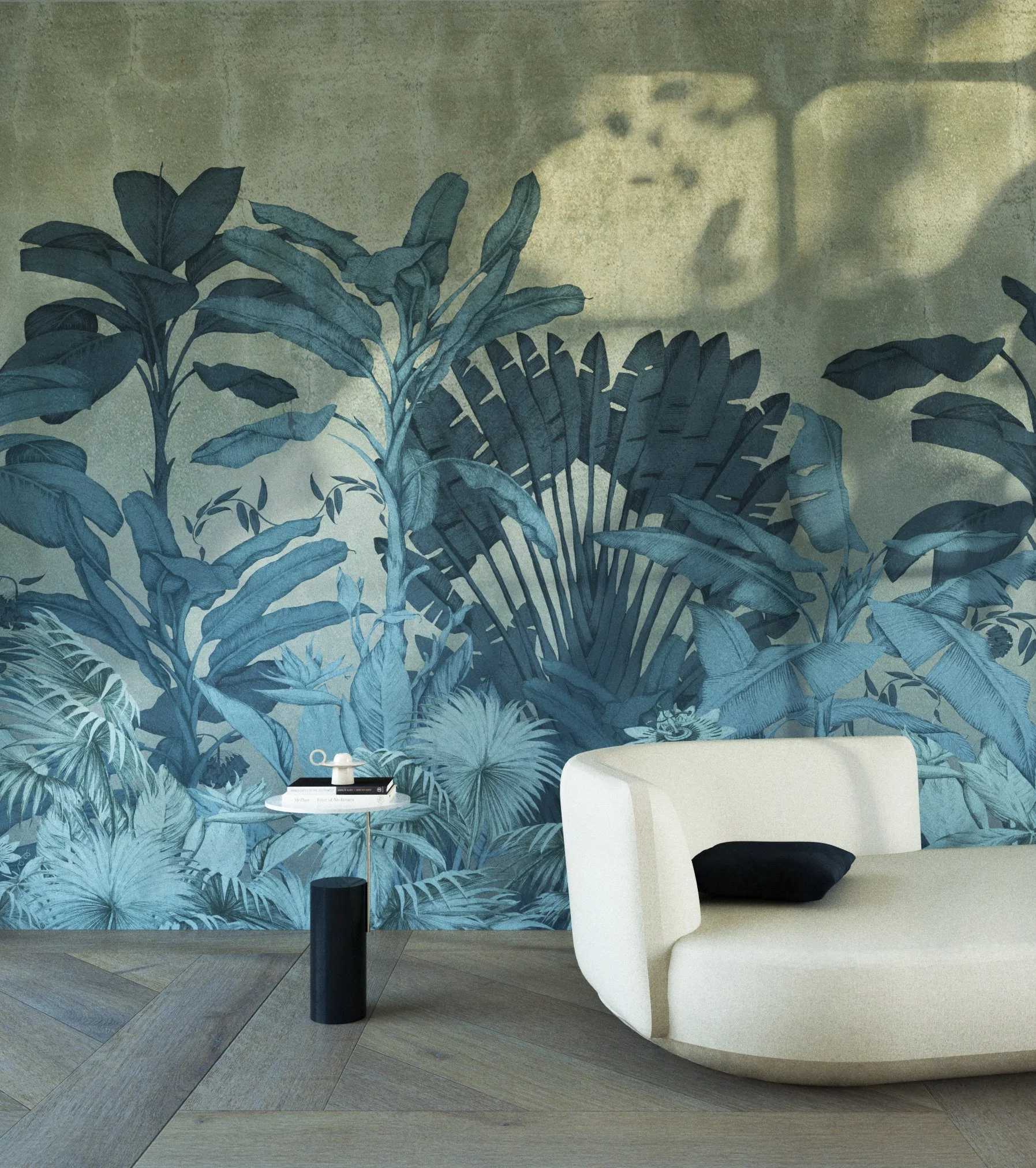 Crimson Mirage
A layered design that plays with depth and movement, evoking the shifting outlines of a distant landscape.
Crimson Mirage is a refined composition of stylised plant forms and soft contrasts, arranged in a subtle, flowing rhythm. Shapes