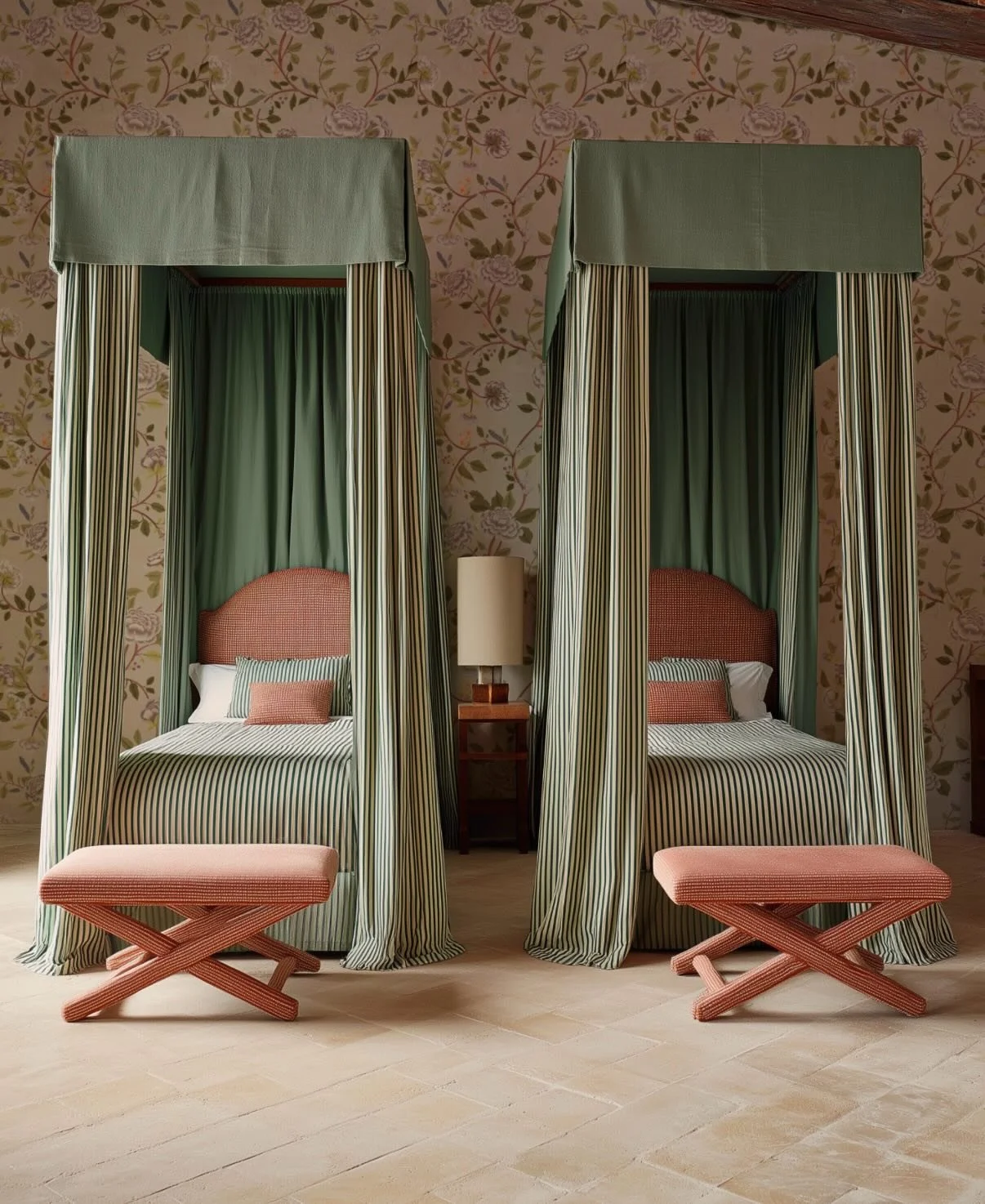 The Spellbound wallpaper captures a sense of enchantment through lush peony blooms, blending floral elegance with a captivating, almost magical visual rhythm. Its carefully balanced composition and evocative color palette enhance the romantic, opulen