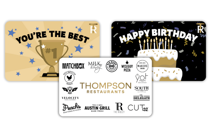 cluster of e-gift cards