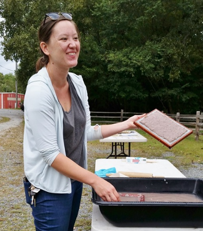 Papermaking demonstration