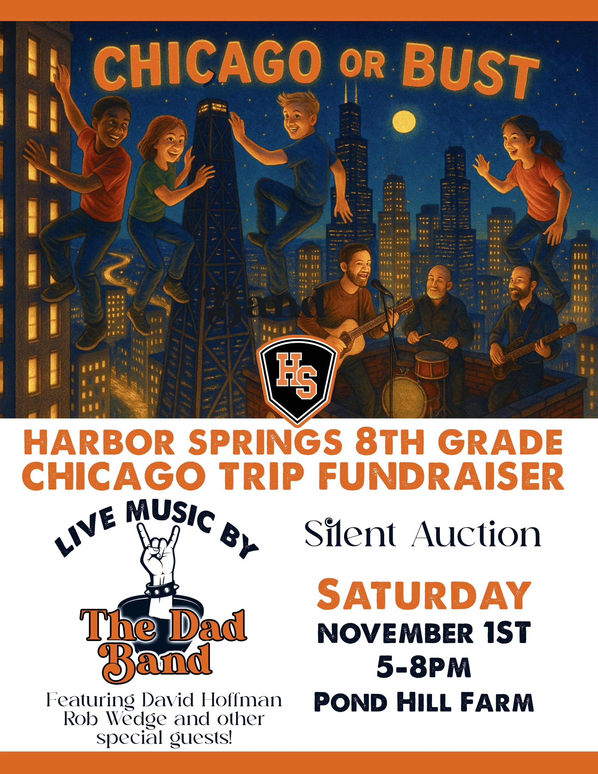 Live Music by Harbor Springs Dad Band - Harbor Springs 8th Grade Fundraiser