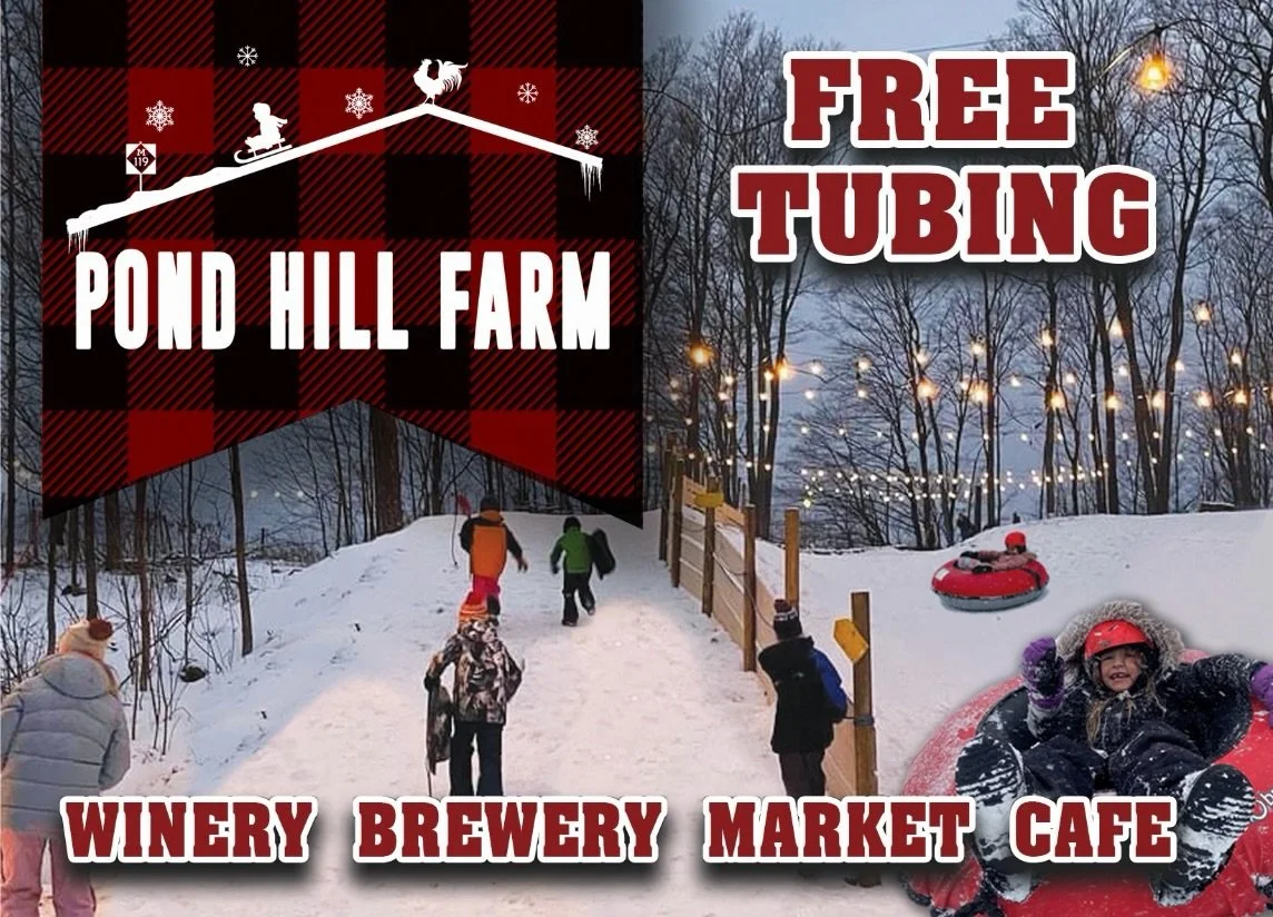 ❄️ FREE Tubing at Pond Hill Farm &mdash; Here&rsquo;s How It Works! 

🛷 When:
The tubing hill is open whenever we&rsquo;re open (weather permitting!) Thurs. &amp; Fri. 4-8pm, Sat. 9am-8pm, Sun. 9am-1pm.

📝 Before You Tube:
Please sign in at our mar