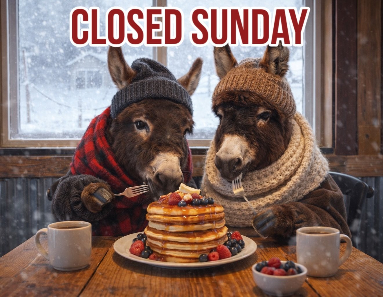 Due to the incoming storm, we&rsquo;ve made the decision to close this Sunday. Safety first! But that just means we&rsquo;re packing all the fun into tonight and tomorrow at the farm.

Tonight (Friday) | 4&ndash;8pm
&bull; Hat Patch Bar with The Do S
