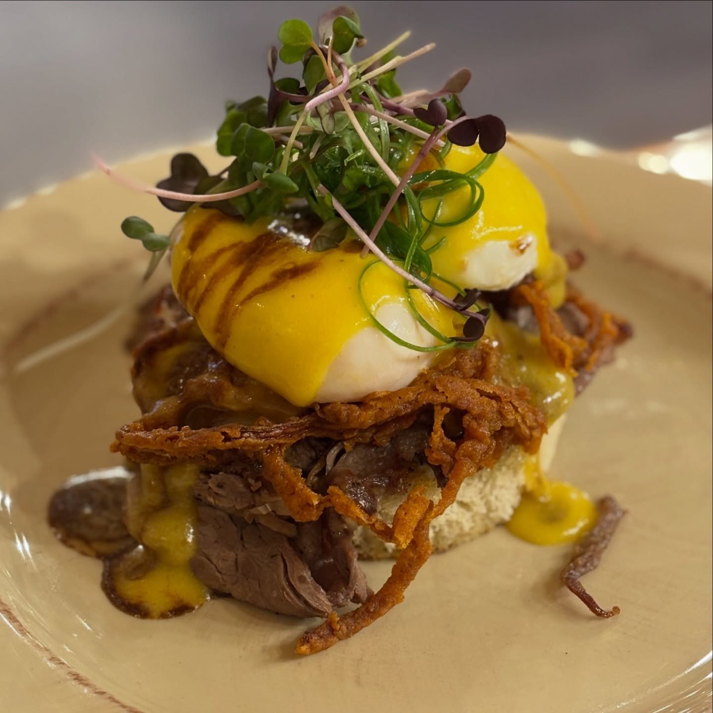 Brunch on the Farm today &amp; tomorrow 9am-1pm!! The Steak &amp; Eggs Benedict is back and is seriously SO good!
We&rsquo;re serving our Cafe menu from 12-8pm today as well. Live music by the talented Chris Michels from 5-8pm! 
We are closed from Ap