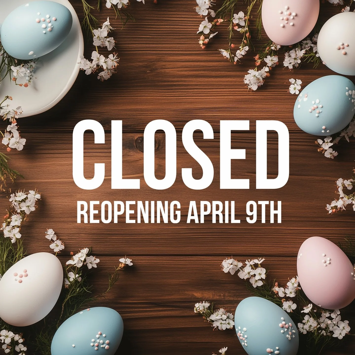 We&rsquo;re hitting pause for a little spring refresh 🌷✨
The farm is currently closed, but we&rsquo;ll be back and better than ever on Thursday, April 9!

And trust us&hellip; you&rsquo;ll want to be here when we reopen:

Thursday (4/9) &ndash; Smas
