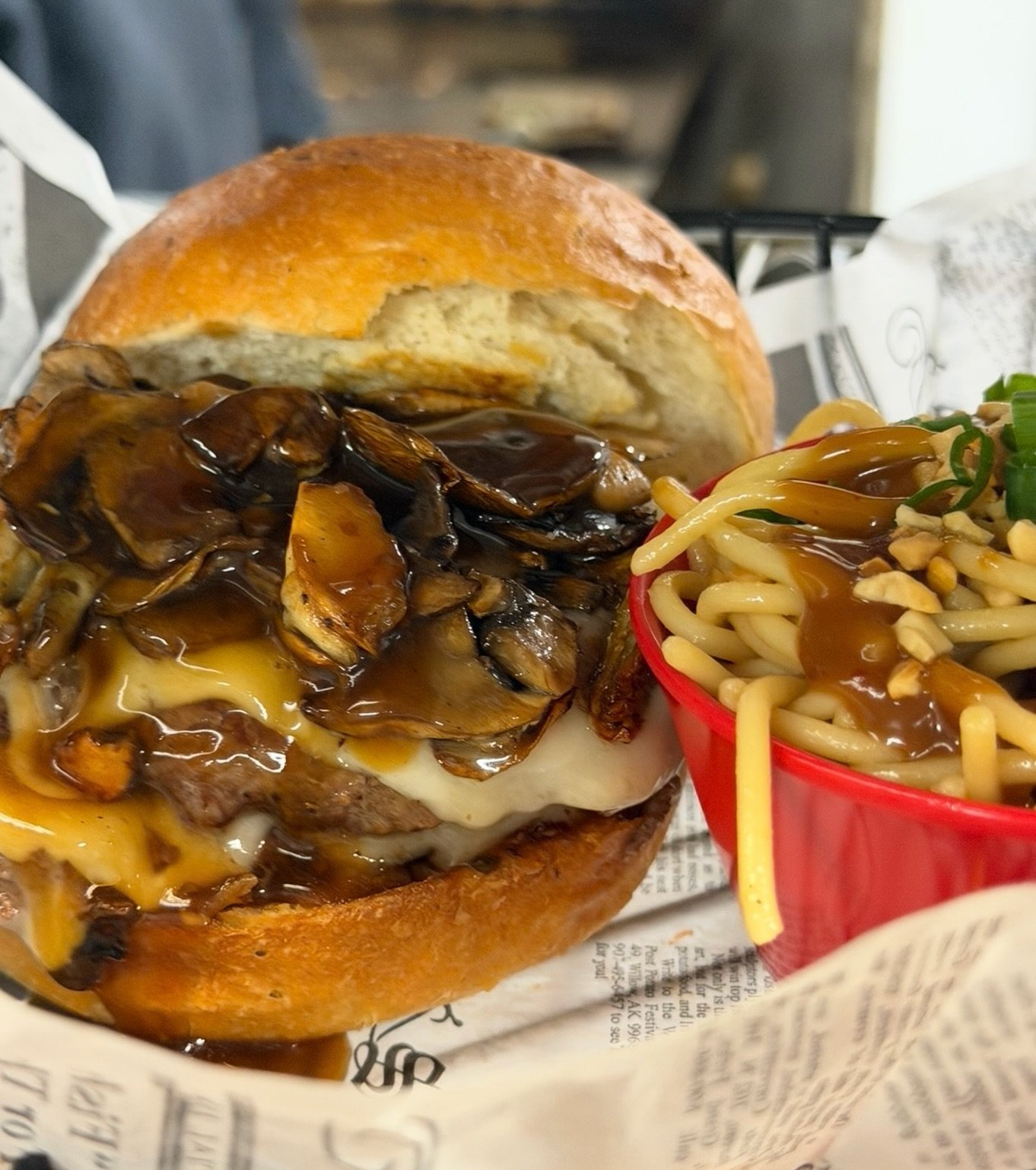 We&rsquo;re BACK &amp; it&rsquo;s Smash Burger Night!

Tonight&rsquo;s feature: The Shroom &amp; Swiss 🍔
Stacked with saut&eacute;ed mushrooms, melty Swiss cheese, caramelized onions, and rich garlic aioli&mdash;simple, savory, and seriously satisfy