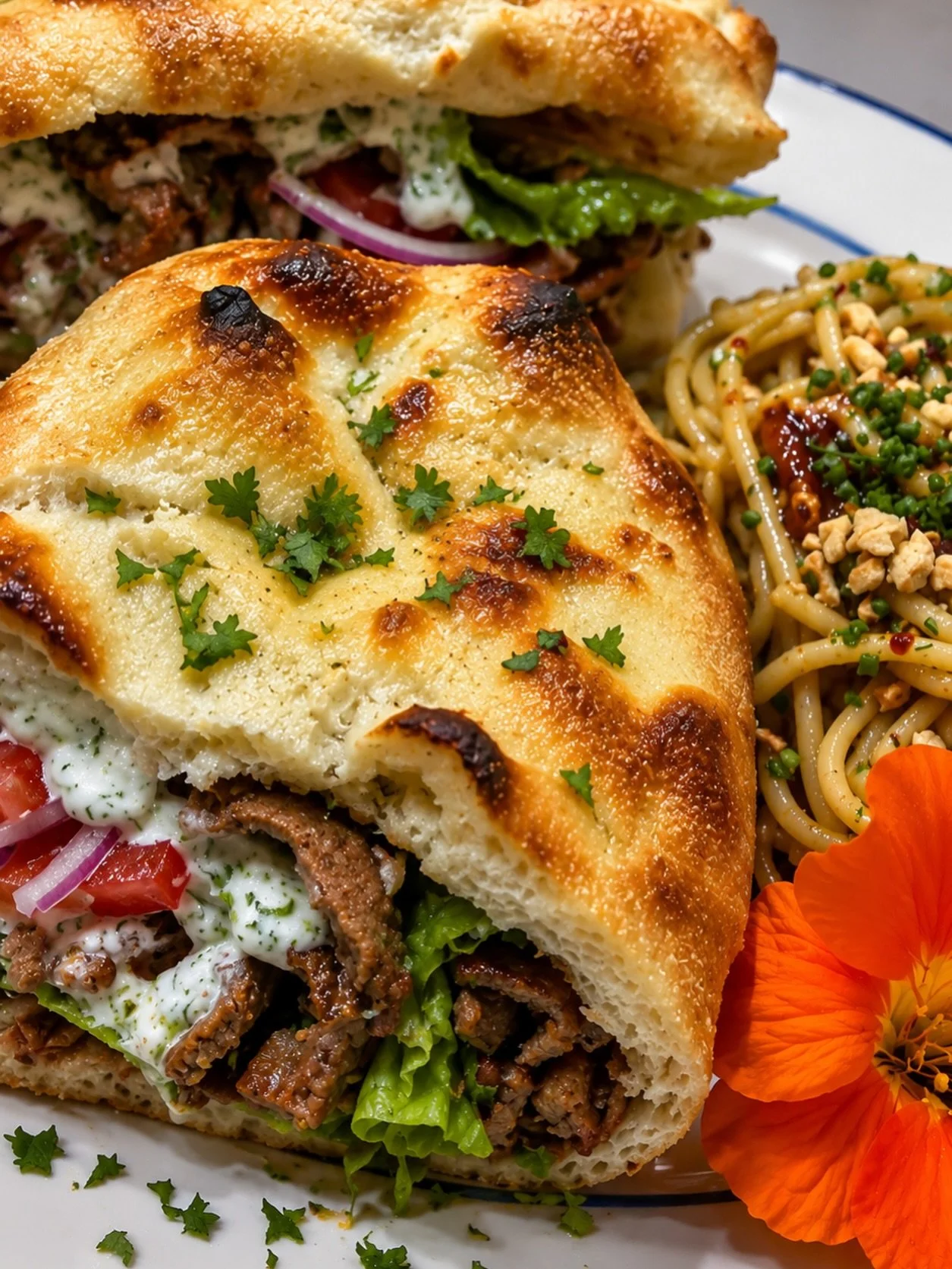 Open today 4&ndash;8pm for a dinner you&rsquo;ll remember! This week&rsquo;s feature is our Greek Gyro &mdash; loaded with flavorful gyro meat, fresh toppings, homemade tzatziki &amp; warm fresh baked flatbread. Trust us&hellip;this sandwich is incre