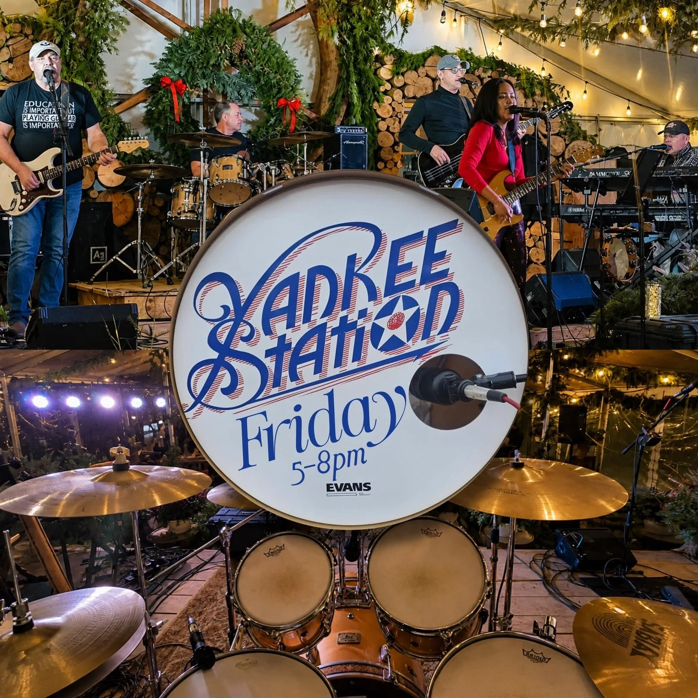 We&rsquo;ve got a weekend ahead full of amazing live music!! Yankee Station Band is taking over the Waterwheel Stage this Friday from 5&ndash;8pm! 🎶 Get ready for a super fun night of dancing, classic rock hits and great vibes from four guys and a g