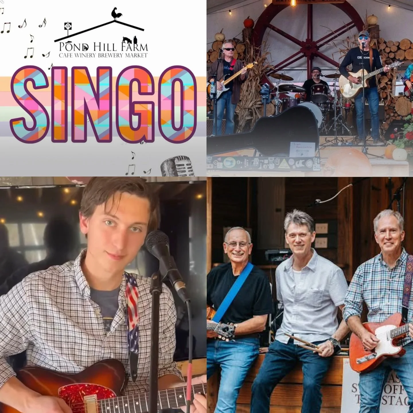 This week at Pond Hill Farm is packed with family fun, great food, and incredible live music! Our hours are Wednesday-Saturday 12-8pm &amp; Sunday 12-6pm. 

🎶The fun kicks off tonight with Singo from 6&ndash;8 PM &mdash; a crowd favorite that combin