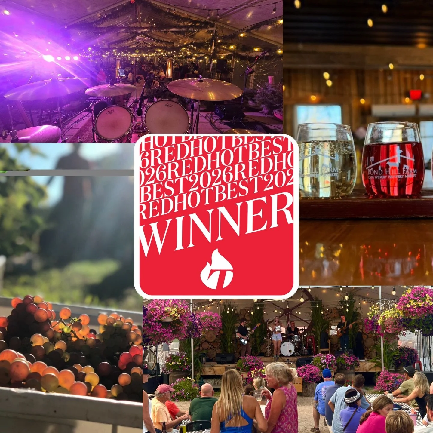 We are honored to be named Best Live Music Venue and Best Winery in the Traverse Magazine Red Hot Best Contest! 🎉🍷🎶

A huge thank you to everyone who voted for us. Your support means the world and helps us continue creating memorable experiences o