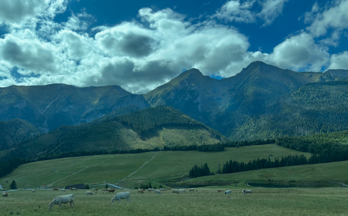clouds  lifting over the Tatras in Slovakia