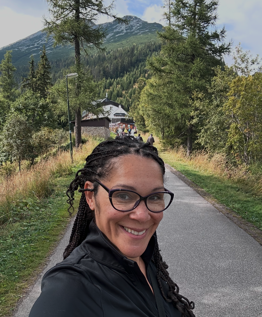 Dr. Anya hiking in Slovakia Tatras