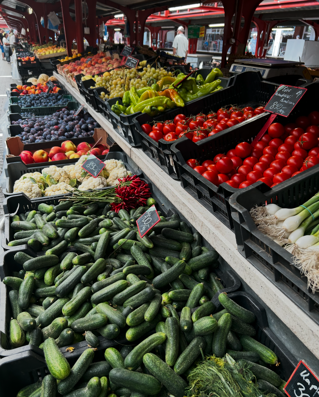 seasonal vetetables at the piac