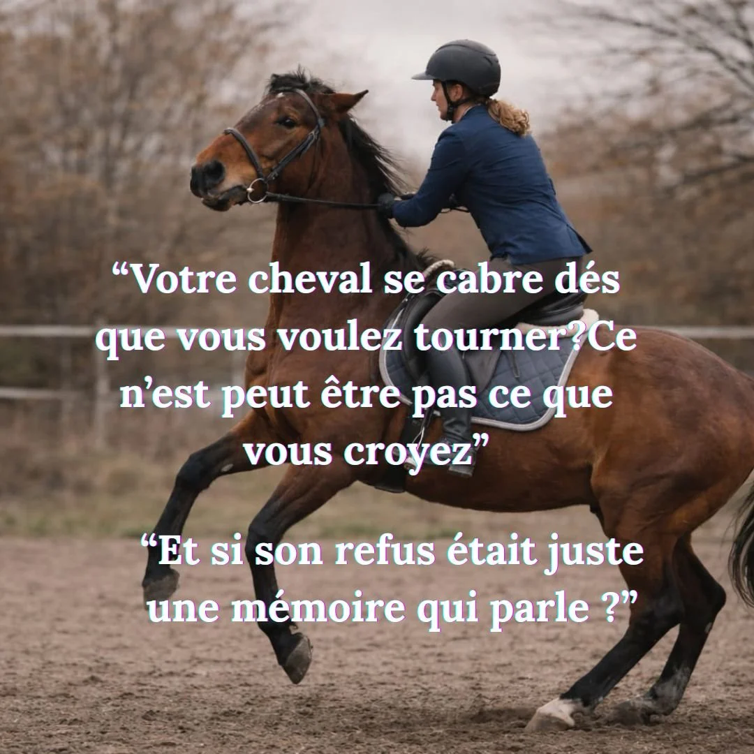 🐴 Cheval r&eacute;tif &agrave; la jambe.
Cheval qui se cabre &agrave; main gauche&hellip; mais pas &agrave; droite.
Blocage soudain alors que :
✔ dentiste OK
✔ ost&eacute;opathe OK
✔ selle adapt&eacute;e
✔ pas de boiterie
Et pourtant&hellip; quelque