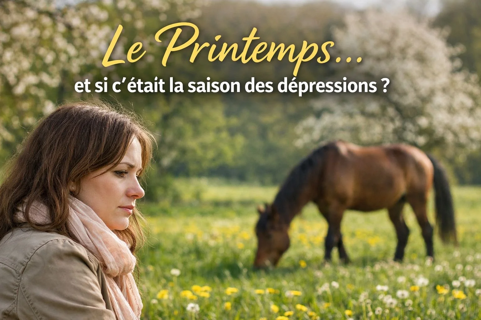 Le printemps est souvent vu comme une saison de renouveau, de lumi&egrave;re, et pourtant, des &eacute;tudes montrent que c&rsquo;est aussi une p&eacute;riode o&ugrave; le risque de d&eacute;pression augmente. Beaucoup s&rsquo;attendent &agrave; &eci