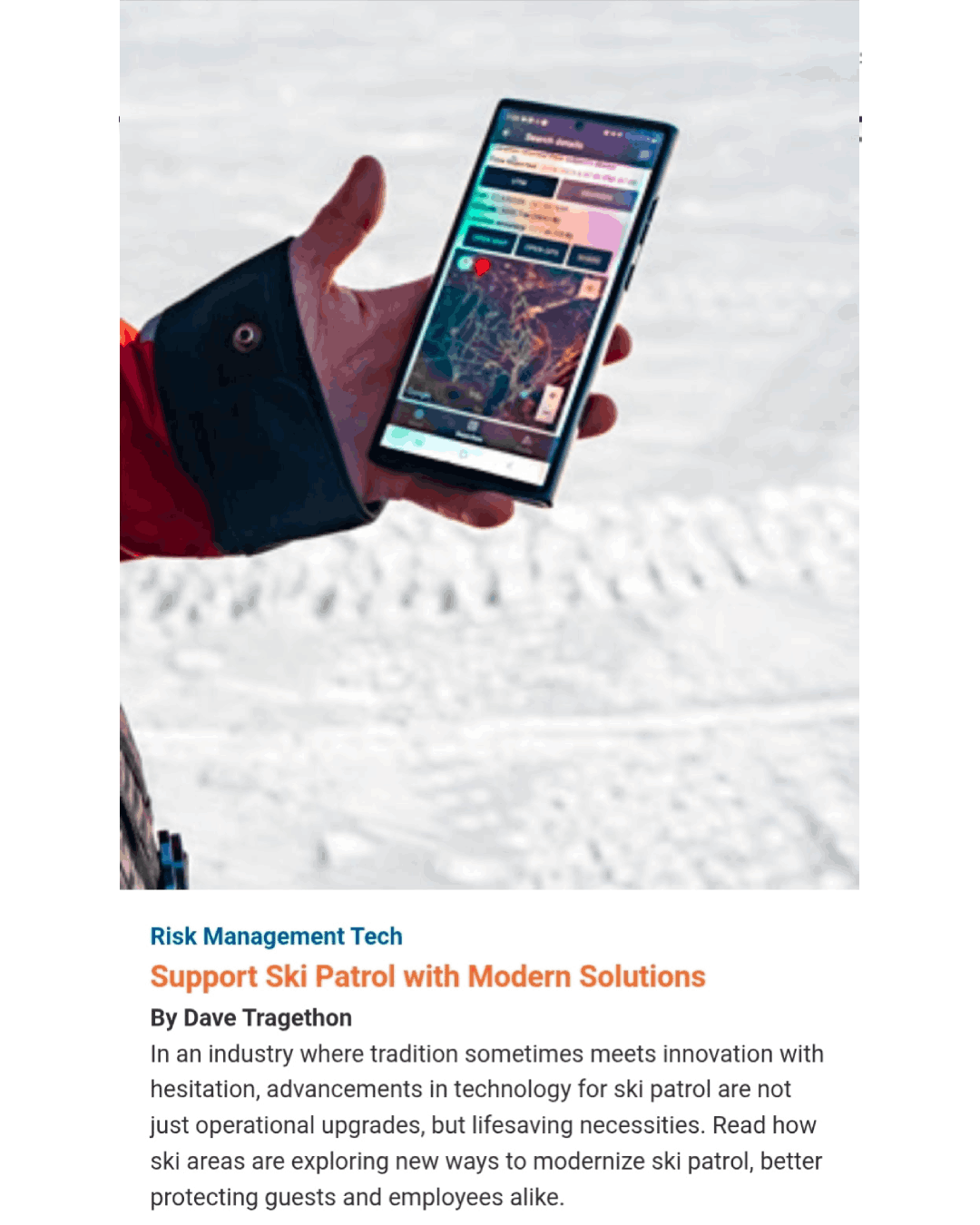 Placement of AirFlare in the leading consumer facing snow sports website. 