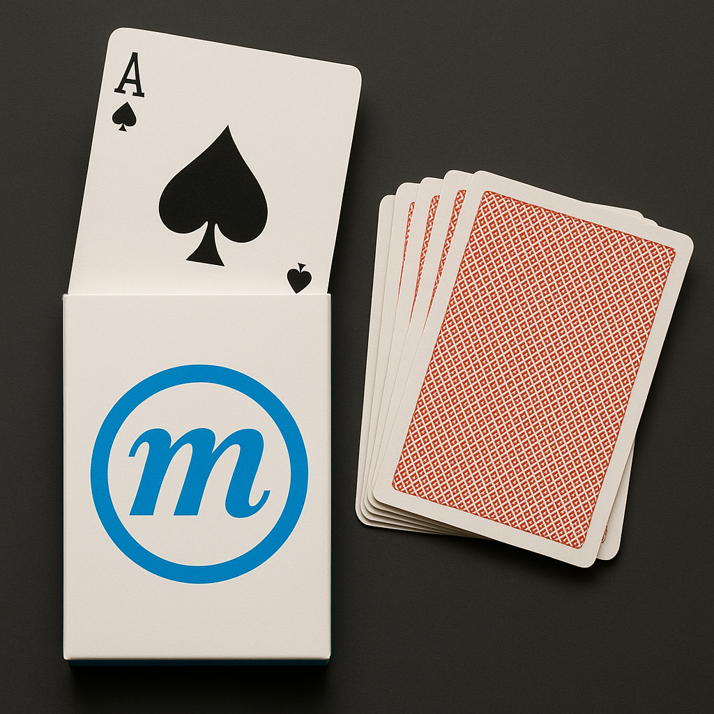We can create bespoke branded playing cards, including the box, crafted to your specifications or using our existing cutter guides. 