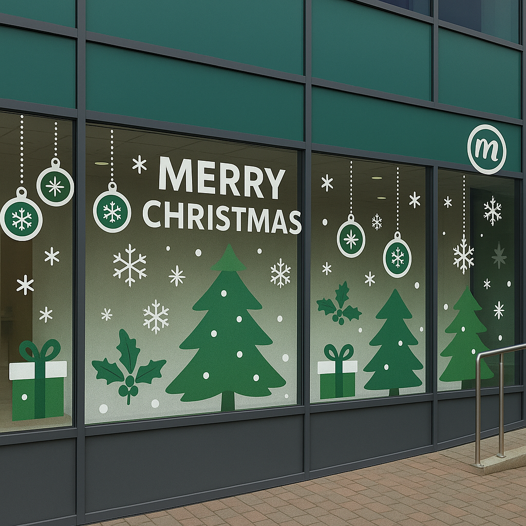 Window vinyls are the perfect addition to your shopfront, showcasing your brand or a seasonal message. 
