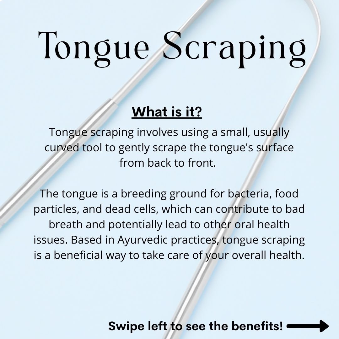Let&rsquo;s talk tongue scraping. 👅🪥
An ancient Ayurvedic practice that&rsquo;s making a modern comeback&mdash;for good reason. This simple daily ritual helps remove bacteria, freshen breath, and support better oral and overall health.
✨ Small tool
