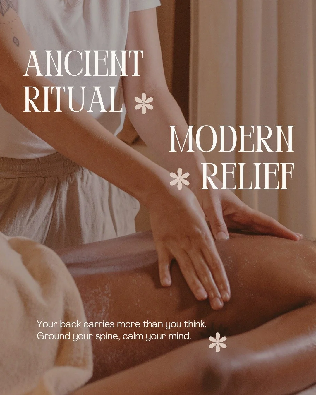 Your back carries you every day. This is how we give back to it. 💛

In Ayurvedic philosophy, the spine is home to the primary energy pathway and the root of the nervous system. 🌿✨When the back is tense, dry, or depleted, it often reflects an aggrav