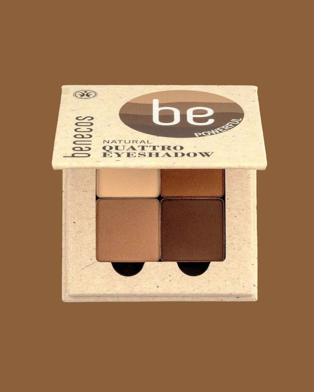 NOW Benecos Quattro Eyeshadow Coffee &amp; Cream ☕️ is in a refillable palette! Superb colour payoff, easy to blend, Certified BDIH Natural and Vegan.
