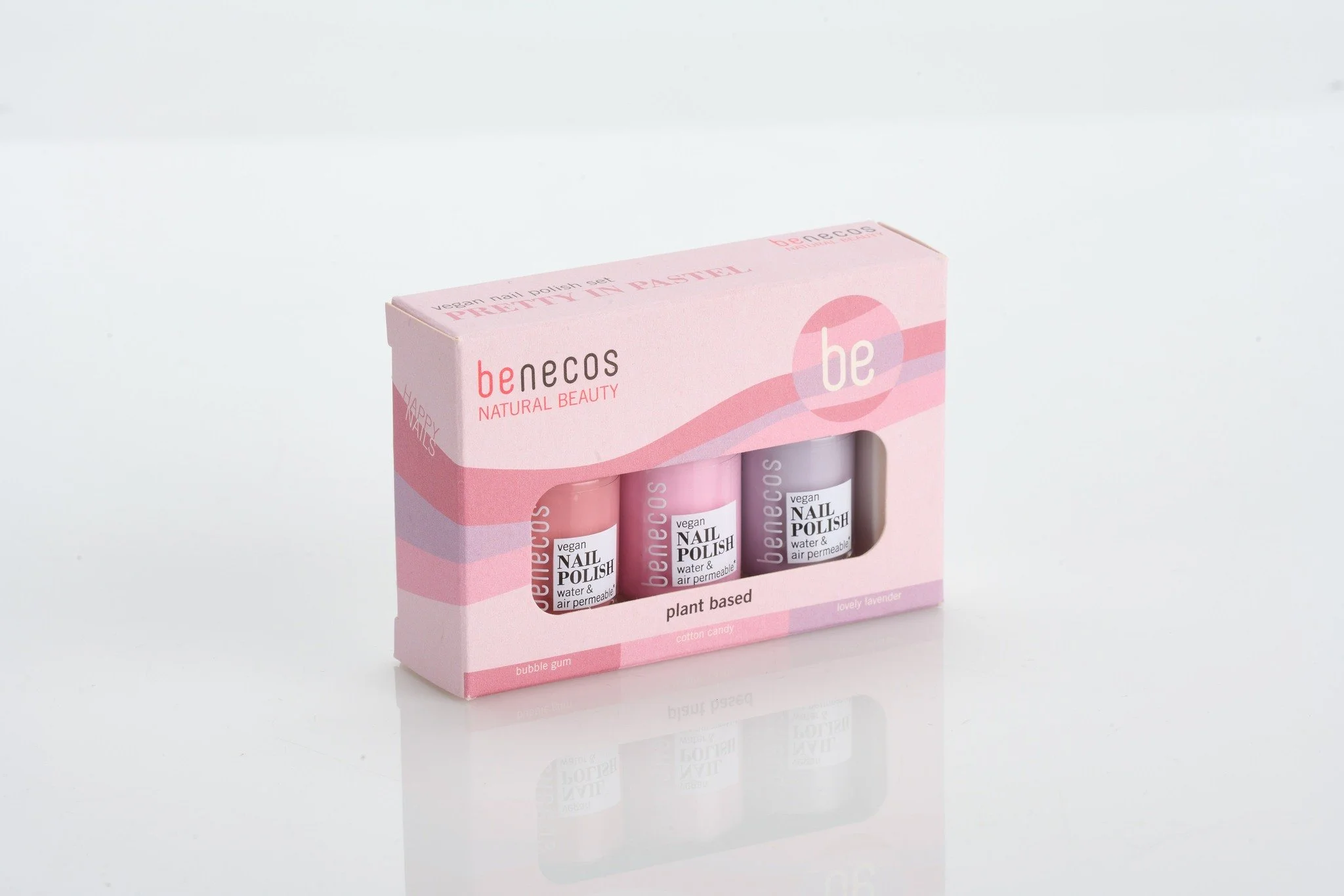 Benecos Nail Set pretty in pastel with favourites bubble gum, cotton candy and lovely lavender. Save 20% on our Nail Sets too! 💅