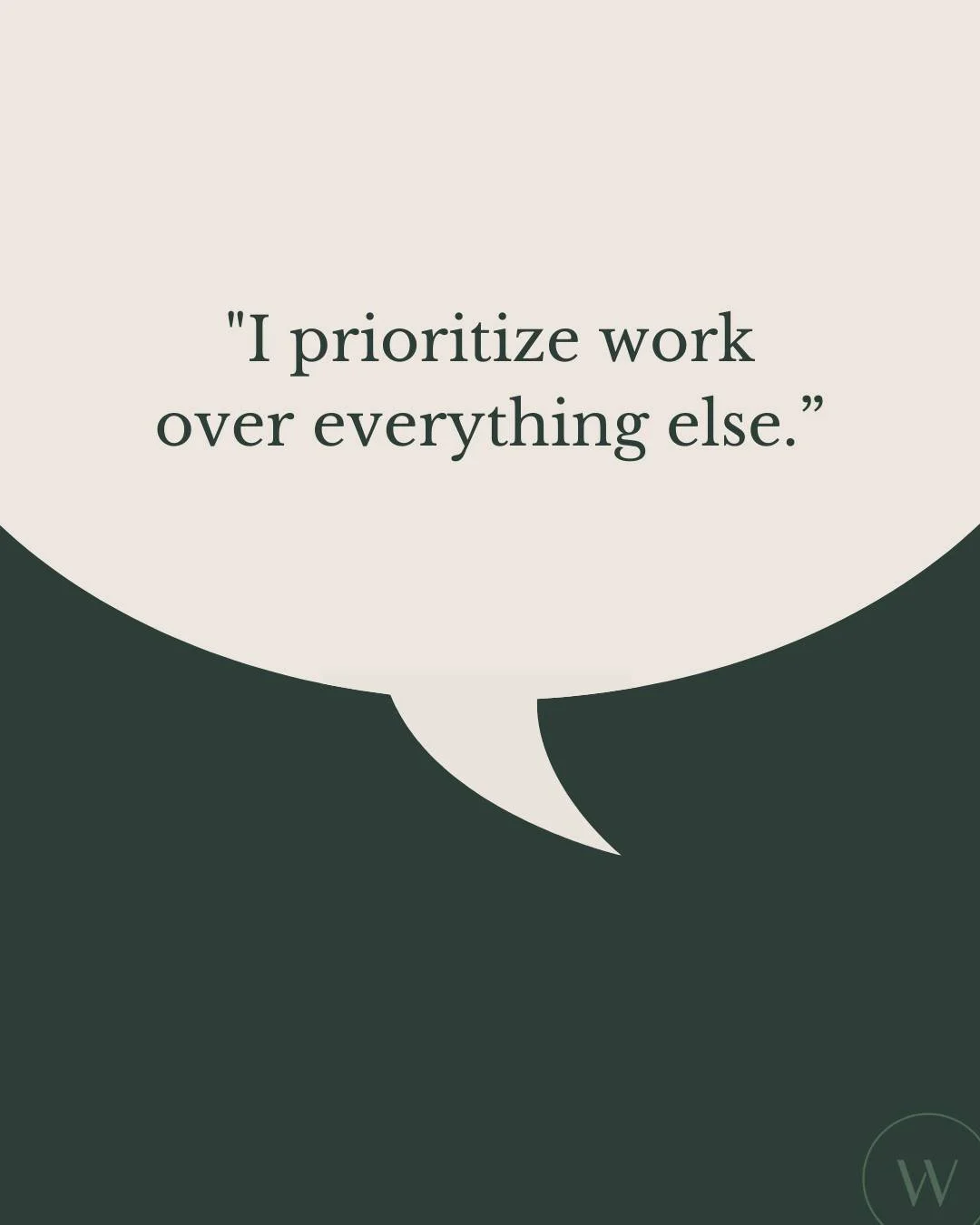 When someone prioritizes work over everything else, they often feel a mix of fulfillment and anxiety.

The passion and drive they feel for their demanding job often take precedence, even though intellectually, they understand that relationships &ldqu