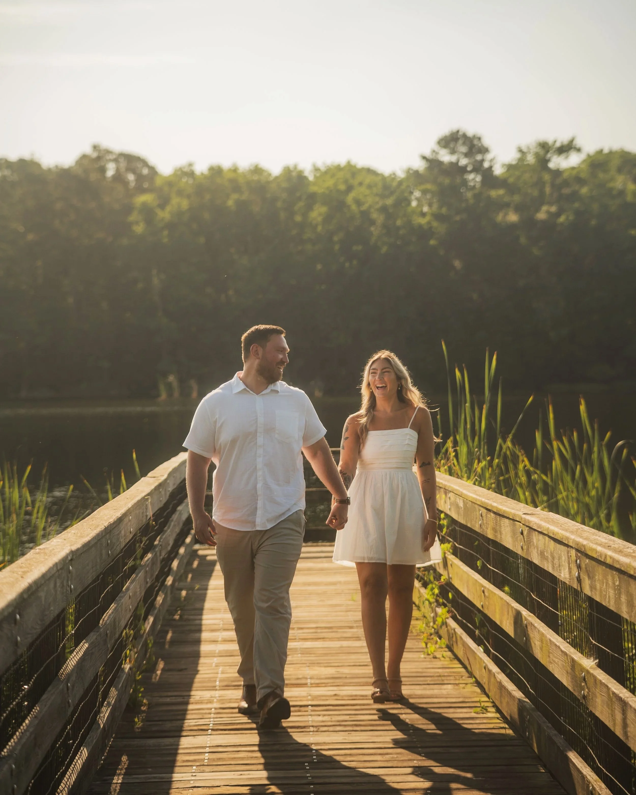ENGAGEMENT PHOTOGRAPHY SESSION OF A COUPLES PHOTO-SHOOT AT WILLIAM  F SHEFFIELD REGIONAL PARK JACKSONVILLE FLORIDA