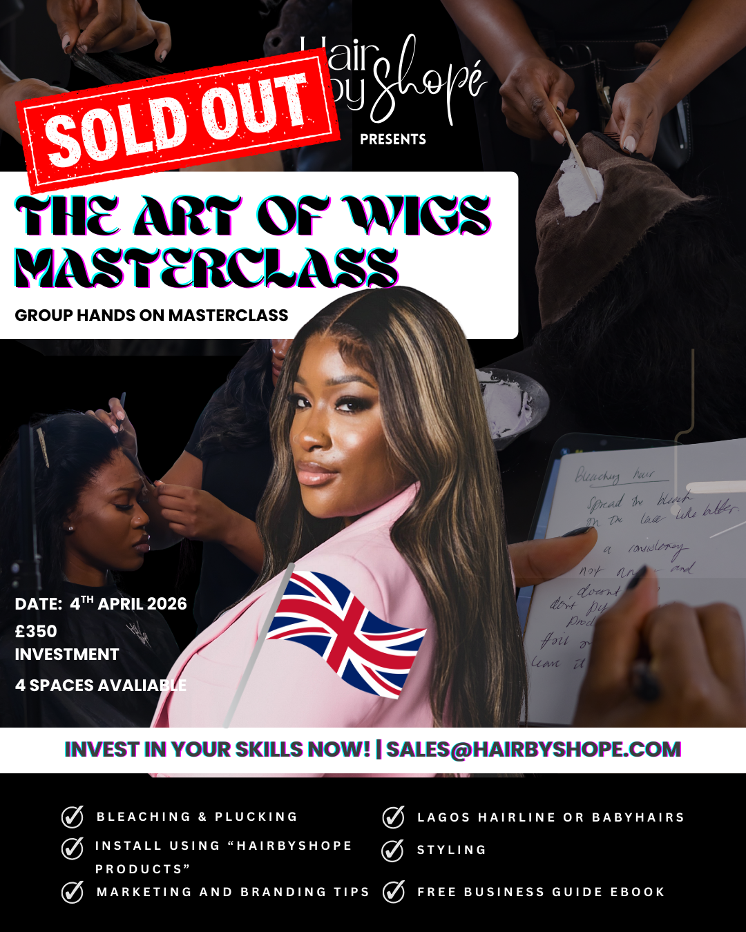 The Art Of Wigs Masterclass - 04/04/26