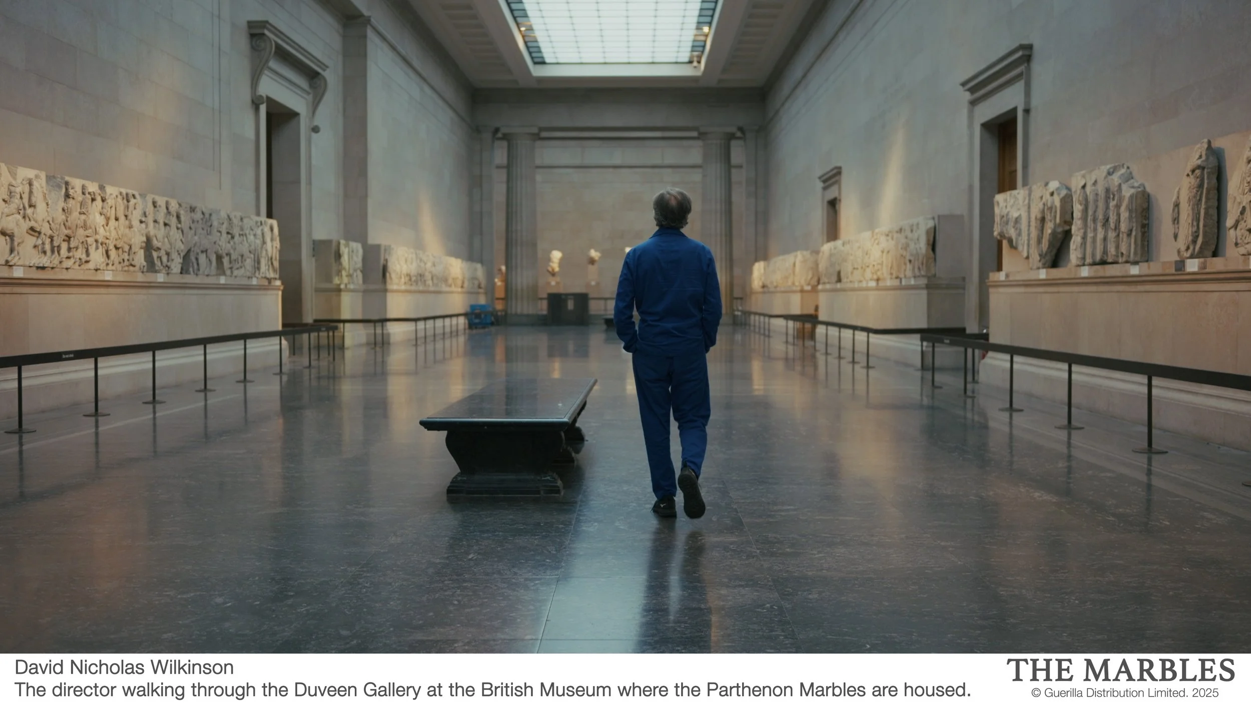 0024 David Nicholas Wilkinson, The director walking through the Duveen Gallery at the British Museum where the Parthenon Marbles are housed.jpg