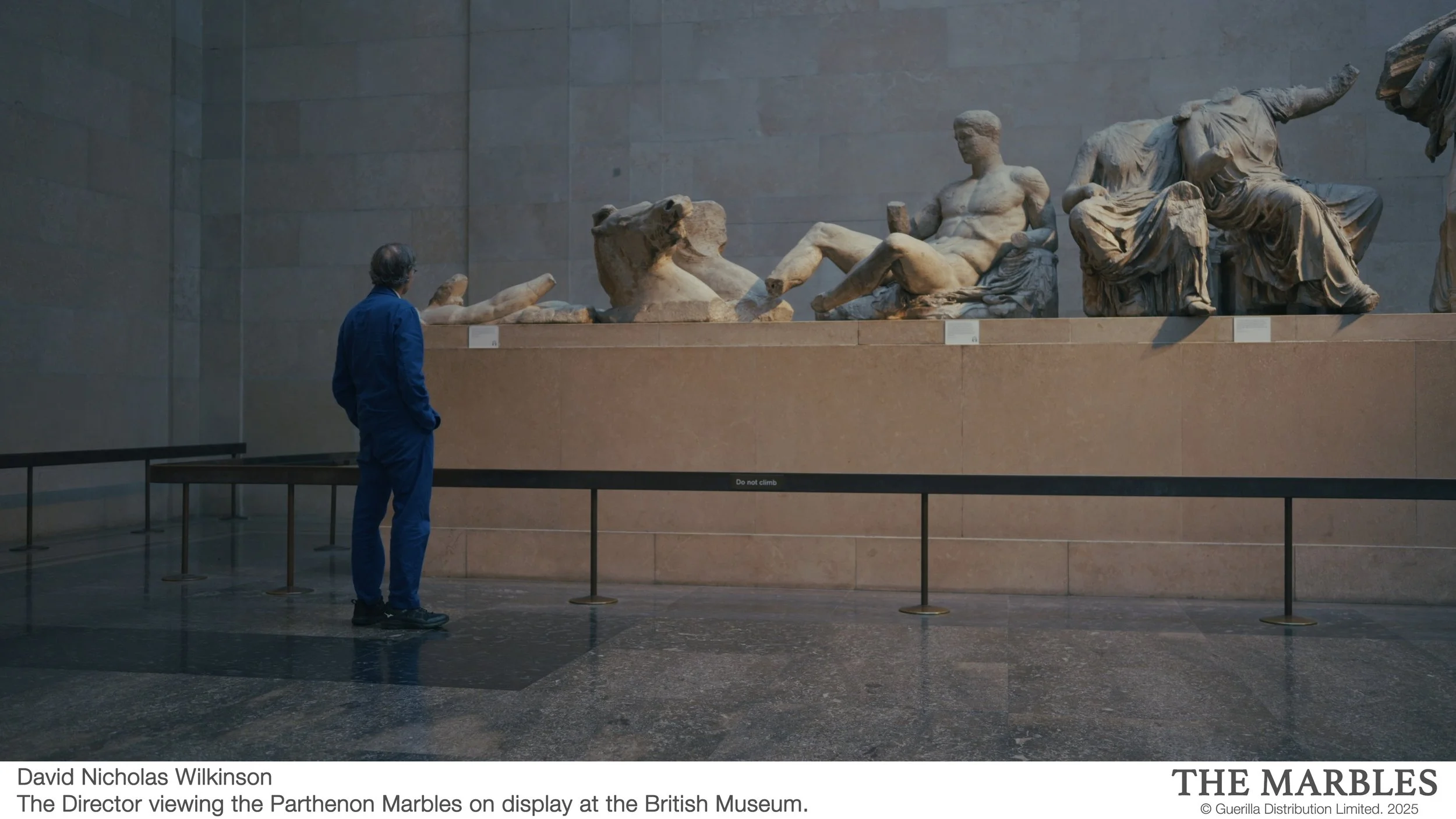 0022 David Nicholas Wilkinson, Director viewing the Parthenon Marbles on display at the British Museum.jpg