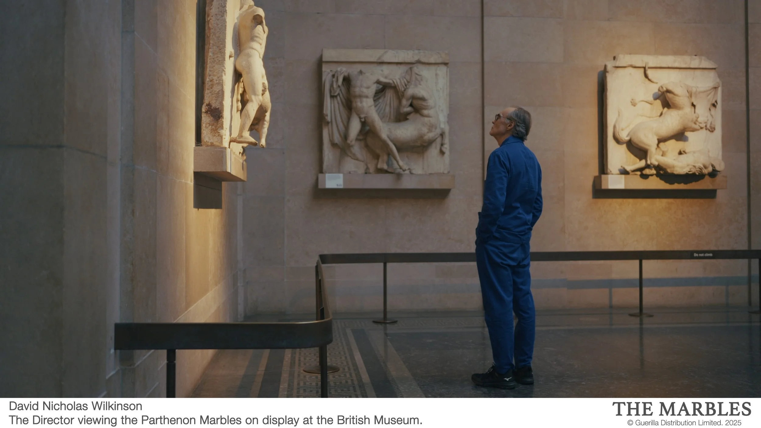 0021 David Nicholas Wilkinson, Director viewing the Parthenon Marbles in the British Museum.jpg